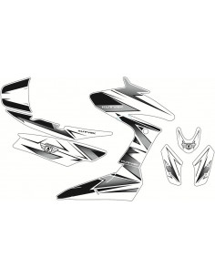 Kit déco KUTVEK Velocity blanc/noir Yamaha T-Max 530