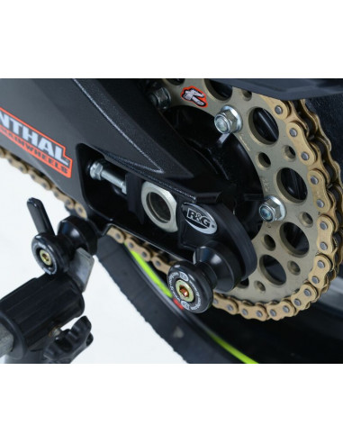 Pions de bras oscillant avec platine R&G RACING noir Suzuki GSX-R1000