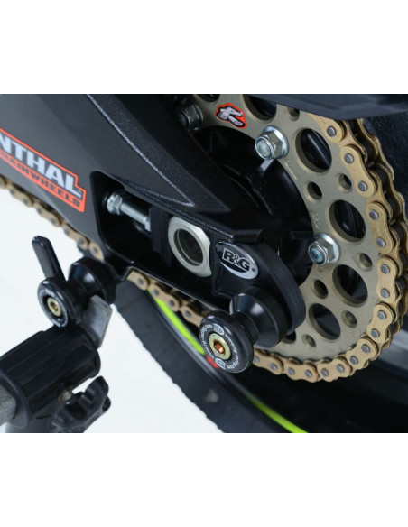 Pions de bras oscillant avec platine R&G RACING noir Suzuki GSX-R1000