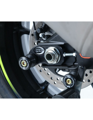 Pions de bras oscillant avec platine R&G RACING noir Suzuki GSX-R1000
