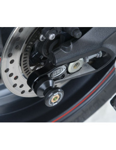 Pions de bras oscillant avec platine R&G RACING noir Triumph 2