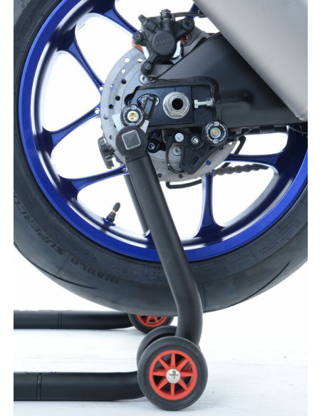 Pions de bras oscillant R&G RACING avec platine noir Yamaha YZF-R1