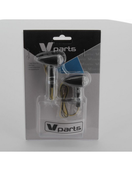 Clignotants V PARTS Shell LED noir universel