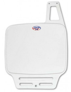 Plaque numéro frontale UFO blanc KTM