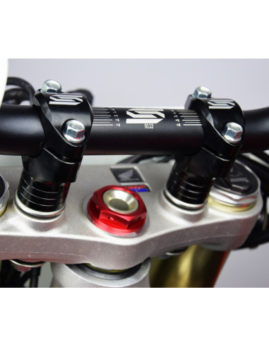 Pontets de guidon SCAR Ø28.6mm +30 à 45mm té de fourche d'origine