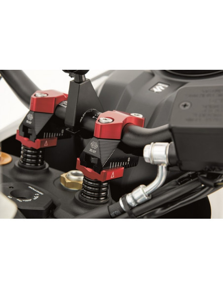 Pontets de guidon GILLES TOOLING 2DGT réglables noir/rouge Suzuki GSF1250 Bandit Pontets de guidon GILLES TOOLING 2DGT réglables noir/rouge Suzuki GSF1250 Bandit