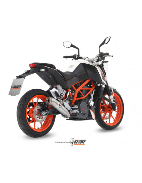 Ligne complète MIVV Ghibli - KTM 390 Duke Ligne complète MIVV Ghibli - KTM 390 Duke