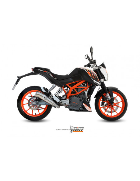 Ligne complète MIVV Ghibli - KTM 390 Duke Ligne complète MIVV Ghibli - KTM 390 Duke