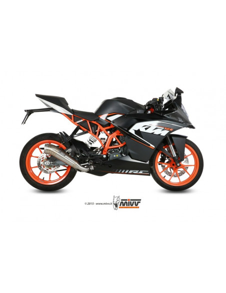 Ligne complète MIVV Ghibli - KTM RC 125 Ligne complète MIVV Ghibli - KTM RC 125