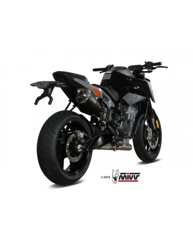 Silencieux MIVV Delta Race inox noir/casquette carbone KTM 790 Duke Silencieux MIVV Delta Race inox noir/casquette carbone KTM 790 Duke