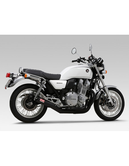 Ligne complète YOSHIMURA Straight Cyclone inox noir Honda CB1100/EX