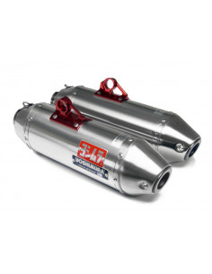 Silencieux Yoshimura USA RS2 Dual alu/casquette inox Can-Am Maverick 1000