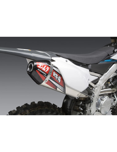 Silencieux YOSHIMURA RS-4 Signature Series aluminium/casquette carbone Yamaha YZ450F