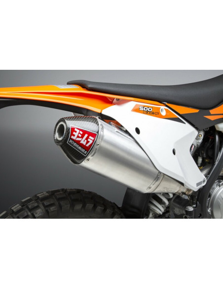 Silencieux YOSHIMURA RS-4 Signature Series aluminium/casquette carbone KTM/Husqvarna