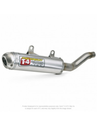 Silencieux PRO CIRCUIT T-4 alu brossé/casquette inox Honda TRX450 Sportrax