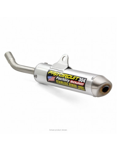 Silencieux PRO CIRCUIT 304 alu brossé/casquette inox Yamaha YZ85