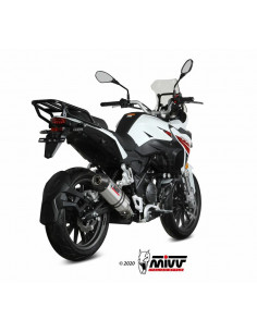 Silencieux MIVV Oval titane/casquette carbone Benelli TRK 251 2