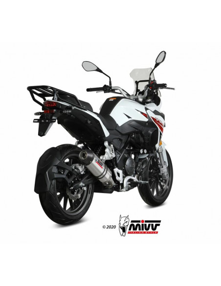 Silencieux MIVV Oval titane/casquette carbone Benelli TRK 251 Silencieux MIVV Oval titane/casquette carbone Benelli TRK 251