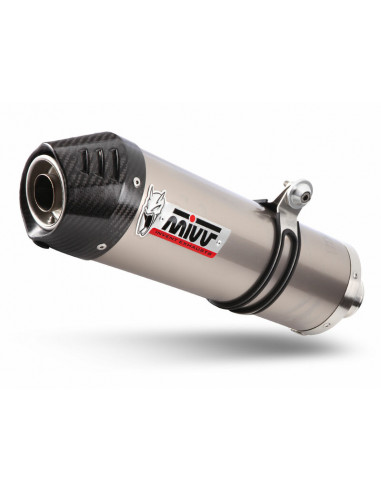 Silencieux MIVV Oval titane/casquette carbone Benelli TRK 251 Silencieux MIVV Oval titane/casquette carbone Benelli TRK 251