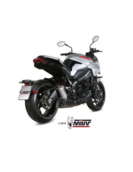 Silencieux MIVV MK3 inox/casquette inox Suzuki GSX-S1000