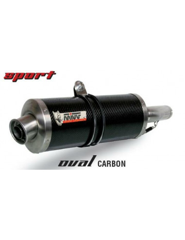 Silencieux MIVV Oval Classic carbone Triumph Speed Triple 955 I Silencieux MIVV Oval Classic carbone Triumph Speed Triple 955 I