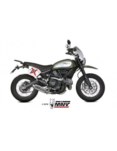 Silencieux MIVV GP Pro titane/casquette inox Ducati Scrambler 800