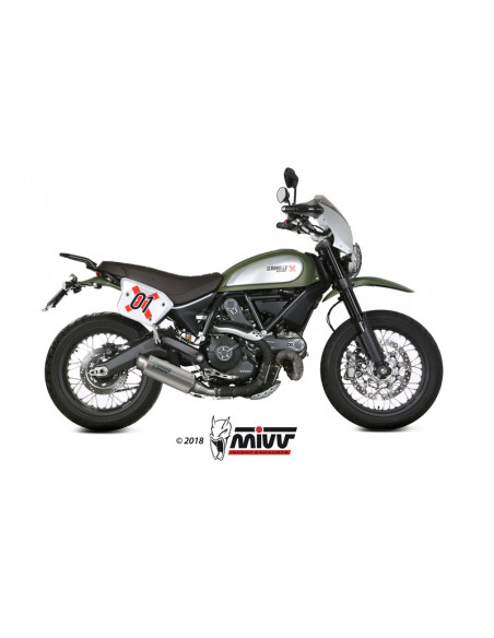 Silencieux MIVV GP Pro titane/casquette inox Ducati Scrambler 800 Silencieux MIVV GP Pro titane/casquette inox Ducati Scrambler 800