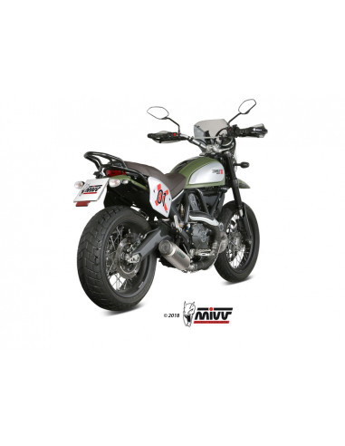 Silencieux MIVV GP Pro titane/casquette inox Ducati Scrambler 800 Silencieux MIVV GP Pro titane/casquette inox Ducati Scrambler 800