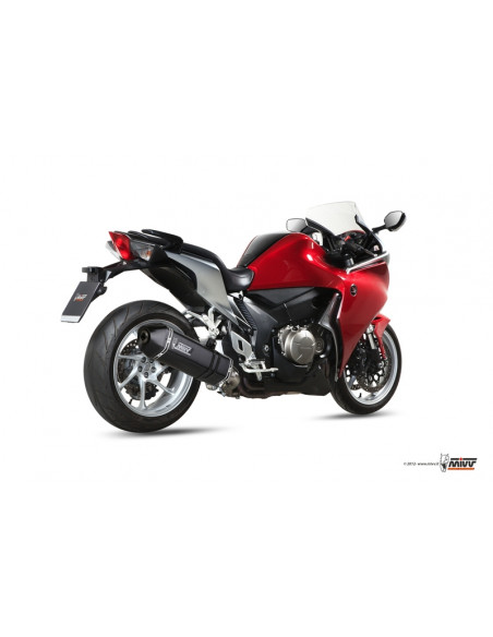 Silencieux MIVV Speed Edge inox noir/casquette carbone Honda VFR1200 Silencieux MIVV Speed Edge inox noir/casquette carbone Honda VFR1200