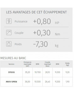 Silencieux MIVV GP inox noir casquette carbone Yamaha MT-03 2