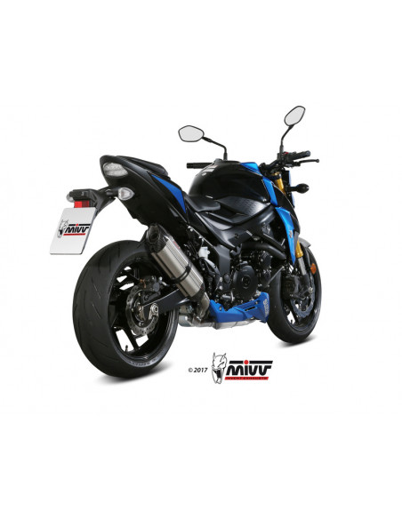 Silencieux MIVV Suono inox/casquette carbone Suzuki GSX-S750 Silencieux MIVV Suono inox/casquette carbone Suzuki GSX-S750