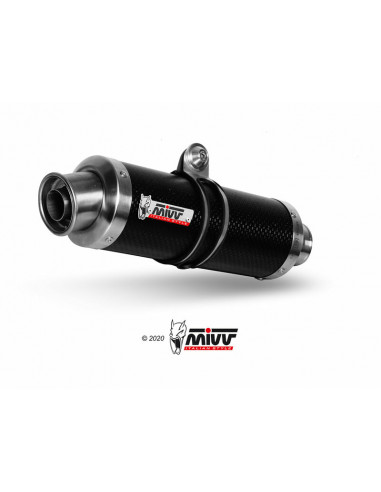 Silencieux double MIVV GP X1 carbone/casquette inox Kawasaki ZX-10R