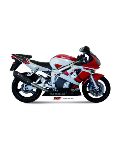 Silencieux MIVV Suono inox noir/casquette carbone Yamaha YZF600R6 Silencieux MIVV Suono inox noir/casquette carbone Yamaha YZF600R6