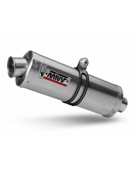 Silencieux MIVV Oval acier inox/casquette inox Suzuki Silencieux MIVV Oval acier inox/casquette inox Suzuki