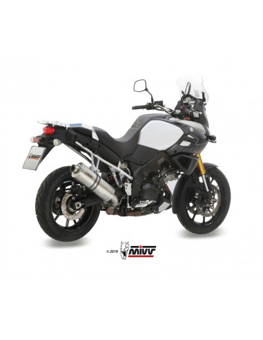 Silencieux MIVV Oval acier inox/casquette inox Suzuki Silencieux MIVV Oval acier inox/casquette inox Suzuki