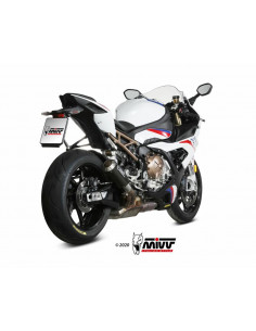 Silencieux MIVV MK3 carbone/casquette inox BMW S1000RR 2