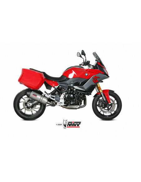 Silencieux MIVV Oval titane/casquette carbone BMW F900XR