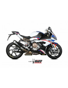 Silencieux MIVV Delta Race inox/casquette carbone BMW S1000RR