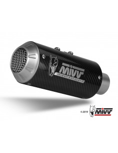 Silencieux MIVV MK3 carbone/casquette inox Kawasaki Z900 2