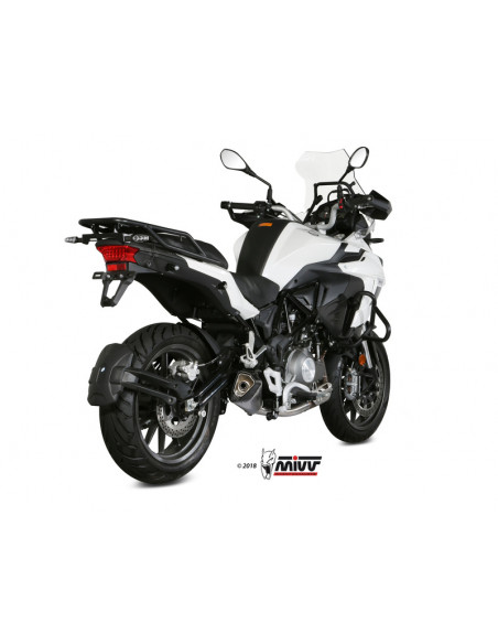 Silencieux MIVV Delta Race inox/casquette carbone Benelli TRK 502
