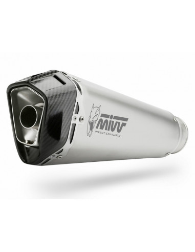 Silencieux MIVV Delta Race inox/casquette carbone Benelli TRK 502 Silencieux MIVV Delta Race inox/casquette carbone Benelli TRK 502