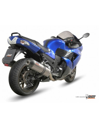 Silencieux double MIVV Oval Carbon Cap carbone Kawasaki ZZR1400 Silencieux double MIVV Oval Carbon Cap carbone Kawasaki ZZR1400