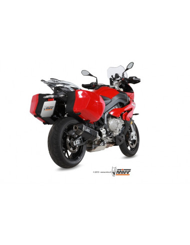 Silencieux MIVV Speed Edge inox brossé noir BMW S1000XR