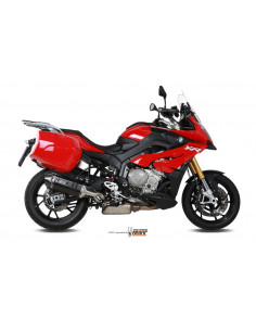 Silencieux MIVV Speed Edge inox brossé noir BMW S1000XR 2