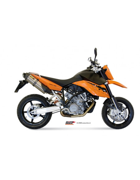 Silencieux double MIVV Suono inox/casquette carbone KTM Silencieux double MIVV Suono inox/casquette carbone KTM