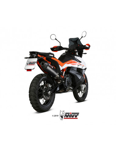 Silencieux MIVV Oval carbone/casquette carbone KTM 790 Adventure