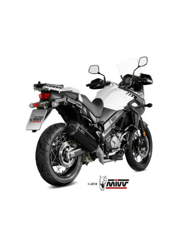 Silencieux MIVV Speed Edge inox noir/casquette carbone Suzuki DL650 V-Strom Silencieux MIVV Speed Edge inox noir/casquette carbone Suzuki DL650 V-Strom