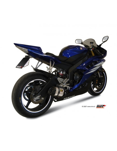 Silencieux MIVV Suono inox/casquette carbone Yamaha YZF-R6 Silencieux MIVV Suono inox/casquette carbone Yamaha YZF-R6