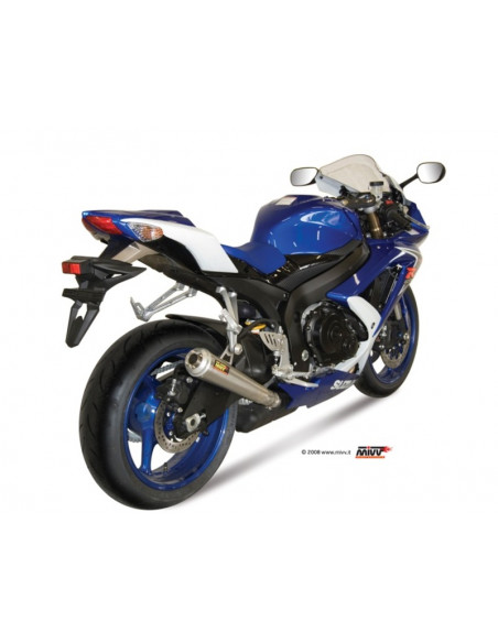 Silencieux MIVV X-Cone Plus inox satiné/casquette alu Suzuki GSX-R600/GSX-R750 Silencieux MIVV X-Cone Plus inox satiné/casquette alu Suzuki GSX-R600/GSX-R750