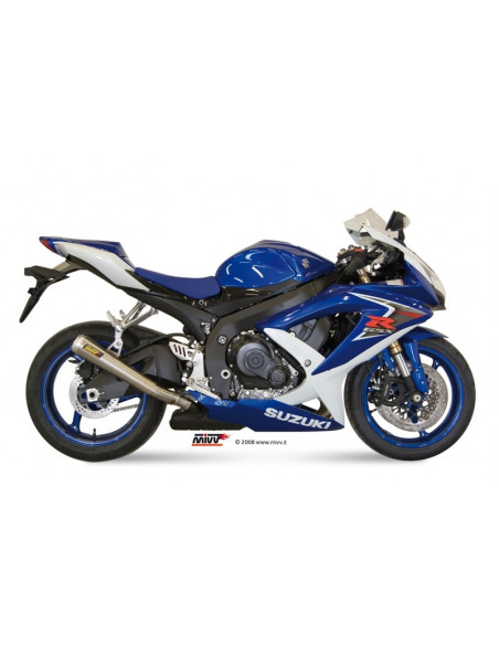 Silencieux MIVV X-Cone Plus inox satiné/casquette alu Suzuki GSX-R600/GSX-R750 Silencieux MIVV X-Cone Plus inox satiné/casquette alu Suzuki GSX-R600/GSX-R750